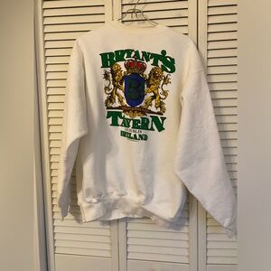 VTG 80s Dublin Ireland Bryant Tavern Lion Mens Pullover Large St Patrick’s Day